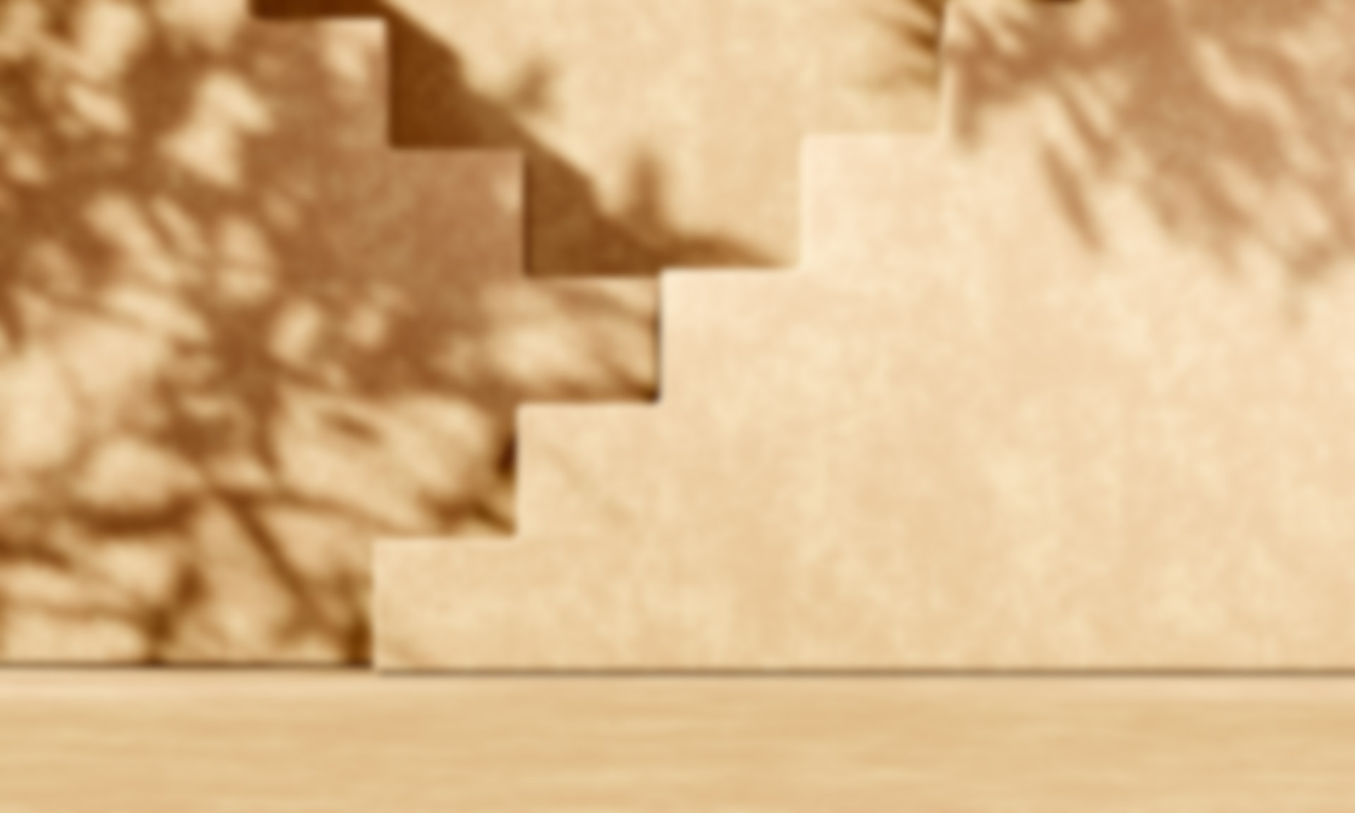 ベージュの階段の壁